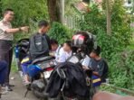 Patroli Kanit Samapta Polsek Pangkajene guna menghimbau warga agar bersama sama memelihara kamtibmas