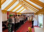 Si Propam Polres Pangkep Laksanakan Pengawasan dan Pengecekan Pos Pam Operasi Lilin 2025