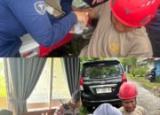 Mengabdi Tanpa Kenal Lelah, Sidokkes Polres Pangkep Siaga Berikan Pelayanan Kesehatan di Posko Evakuasi ATR