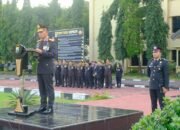 Wakapolda Sulsel Pimpin Upacara Penganugerahan Satyalancana Pengabdian Personel Polda Sulsel