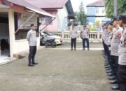 Kapolres Pangkep Pimpin Apel Gabungan Polres Pangkep dan Brimob Polda Sulsel dalam Persiapan Pencarian Pesawat ATR 42-500