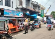 Bhabinkamtibmas Kelurahan Mappasaile Laksanakan Patroli dan Himbauan Kamtibmas di Pasar Kota Pangkajene