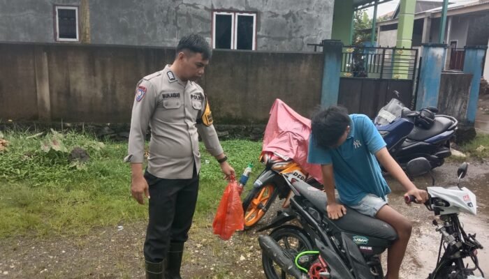 Bhabinkamtibmas Anrong Appaka Tegur Pemilik Motor Knalpot Racing dan Imbau Remaja Hentikan Petasan