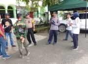 Bhabinkamtibmas Mappasaile Bersama Unsur Forkopimcam Tertibkan Pedagang di Pelataran Masjid Mujahidin Jelang Ramadhan