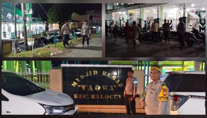 Polres Pangkep Pastikan Ibadah Ramadan Aman dan Nyaman, Personel Siaga Amankan Shalat Isya dan Tarawih