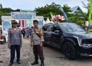 Bhabinkamtibmas Polsek Pangkajene Amankan Pembukaan Pasar Takjil QRIS Ramadhan 2026 di Stadion Andi Mappe