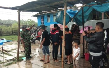 Angin Kencang Rusak Rumah Warga di Kelurahan Sibatua, Polisi Lakukan Pendataan