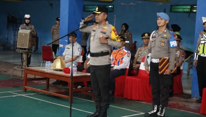 POLRES PANGKEP GELAR APEL OJOL KAMTIBMAS MAPPATABE, PERKUAT SINERGI WUJUDKAN KAMTIBMAS KONDUSIF