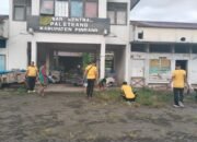 Kompol Yusuf Badu Pimpin Aksi Bersih bersih Polres Pinrang