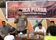 Kapolres Pinrang Berbaur Dengan Jurnalis Buka Puasa Bersama