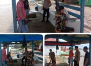 Patroli Kanit Samapta Polsek Pangkajene guna menghimbau warga agar bersama sama memelihara kamtibmas