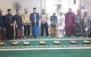 Bhabinkamtibmas Kelurahan Mappasaile Hadiri Safari Ramadan Tingkat Kecamatan Pangkajene