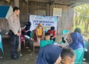 Bhabinkamtibmas, Memantau Kegiatan Cek Kesehatan Gratis (CKG) di Kel. Anrong Appaka Kec. Pangkajene