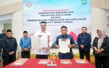 Perkuat Sinergi Pembangunan, Semen Tonasa dan Pemkab Pangkep Teken Kesepakatan Bersama