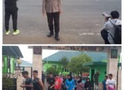 Personel Polsek Pangkajene Laksanakan Pengamanan dan Monitoring Kegiatan Fun Run Bersama Kodim 1421 Pangkep