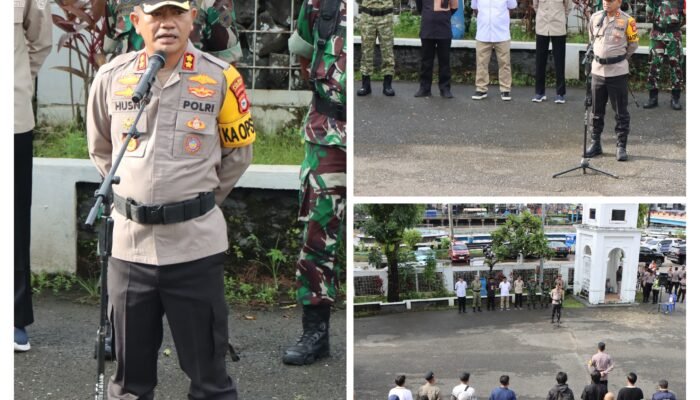 Apel Gabungan Pengamanan Malam Takbiran, Polres Pangkep Siap Amankan Idul Fitri