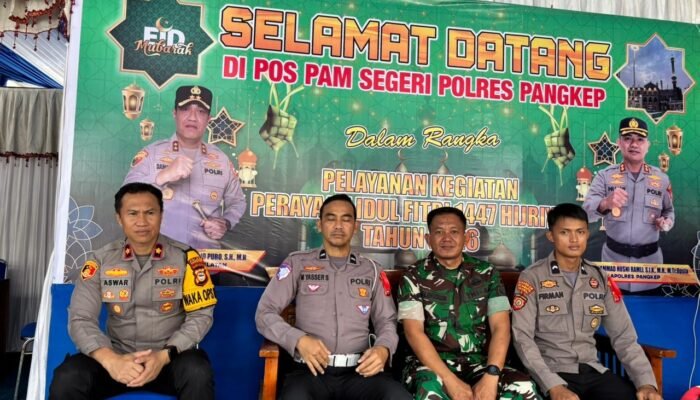 Wakapolres Pangkep Cek Pos Pengamanan Segeri dan Pos Terpadu Pangkajene dalam Operasi Ketupat 2026