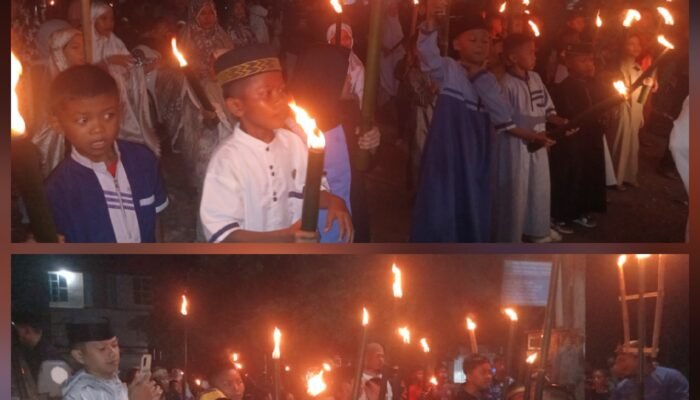 Cahaya Obor dan Takbir Bergema di Desa Mattiro Ade, Menyambut Idul Fitri 1447 H dalam Tradisi yang Dihidupkan Kembali ​
