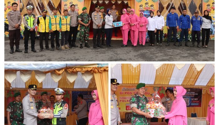 Kapolres Pangkep Cek Pospam dan Beri Semangat Personel, Wujudkan Mudik Aman, Keluarga Bahagia