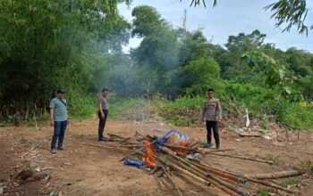 Kapolsek Labakkang Pimpin Penggerebekan Judi Sabung Ayam di Desa Barabatu