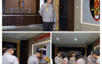 Kapolda Sulsel Pimpin Apel Bersama Dirangkaikan Halal Bihalal dalam Rangka Memperkuat Soliditas Personel