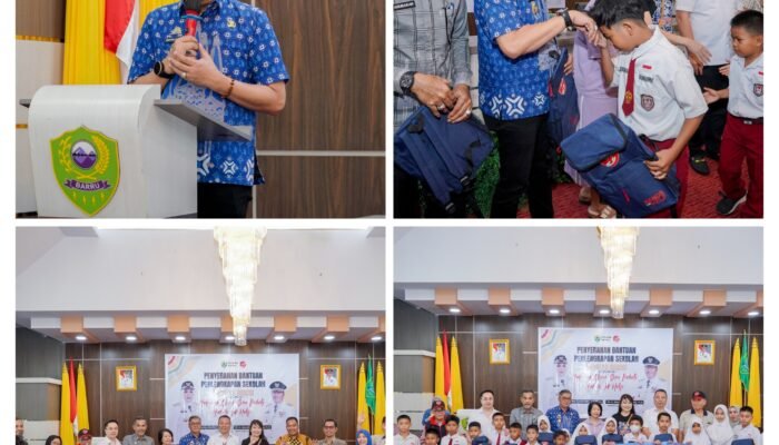 Pemkab Barru dan Yayasan Ibnu Sina Peduli Salurkan Bantuan Perlengkapan Sekolah untuk 100 Siswa SD