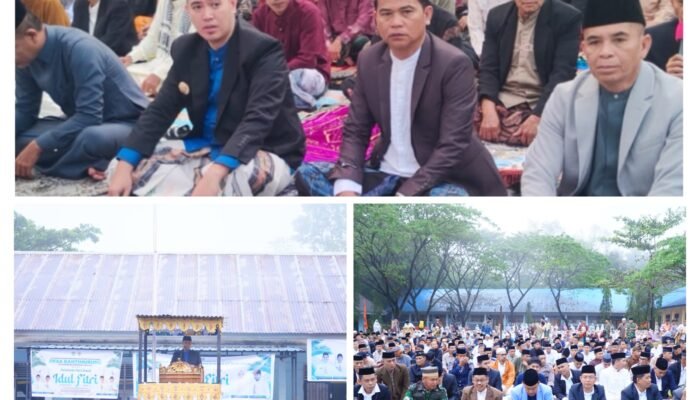 Bupati Yusran Salat Id bersama Masyarakat di Daerah Pegunungan Pangkep