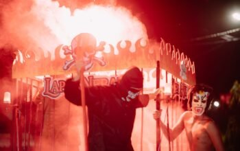 Unik Remaja Masjid Maqdis Pinrang Usung Konsep “Lapas Neraka” di Pawai Takbir Idul Fitri 1447.H