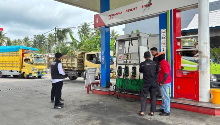 Pastikan Mudik Aman Polres Pinrang Sidak SPBU Tak Ada Toleransi Bagi Mafia BBM