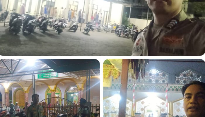 Giat Patroli Sekaligus Pengamanan Sholat Tarwih di beberapa Mesjid-Mesjid yang ada di wilayah binaan
