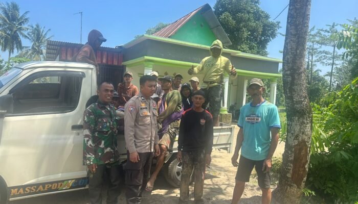 Sawah Terancam Kering, Bhabinkamtibmas dan Babinsa Gerak Cepat Bantu Petani