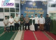Bhabinkamtibmas Polsek Pangkajene Hadiri Pembukaan Malam I’tikaf Ramadhan di Masjid Al Awwabin