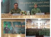 Dandim 1421/Pangkep Pimpin Halal Bihalal, Tekankan Profesionalisme dan Bijak Bermedia Sosial