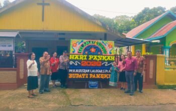 Pengamanan Humanis Bhabinkamtibmas Polsek Ma’rang Warnai Ibadah Minggu Paskah di GKSS Padang Lampe