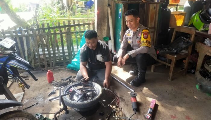 Cegah Gangguan Kamtibmas, Bhabinkamtibmas Bulu Tellue Minta Bengkel Stop Layani Knalpot Racing