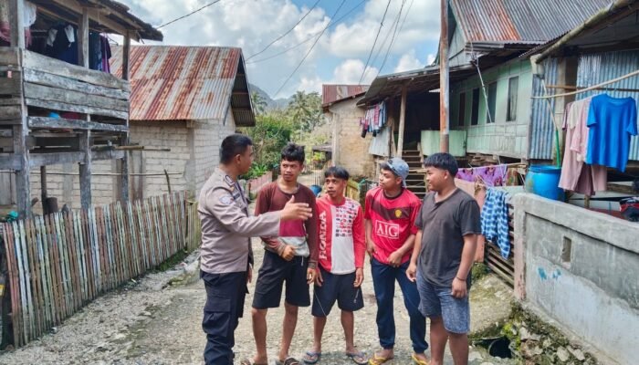 Bhabinkamtibmas Lanne Himbau Pemuda Desa untuk Menjauhi Kenakalan Remaja dan Tindak Pidana