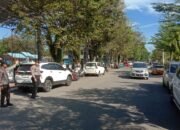 Jaga Kamtibmas Siang Hari, Polsek Pangkajene Gelar Patroli dan Atur Lalin di Jalan Cendana