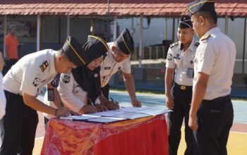 Jaga Integritas, Rutan Pinrang Gelar Apel Ikrar Bebas Narkoba dan Handphone