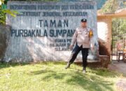 Pastikan Wisata Aman di Akhir Pekan, Bhabinkamtibmas Balocci Patroli Taman Purbakala Sumpang Bita