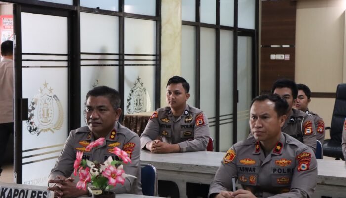 Polres Pangkep Ikuti Vicon Wakapolri Bahas Transformasi Kepolisian Negara Republik Indonesia Dan Program Prioritas