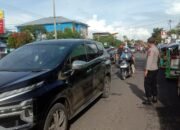 Cegah Kemacetan dan Gangguan Kamtibmas, Polsek Pangkajene Intensifkan Patroli di Poros Makassar–Parepare