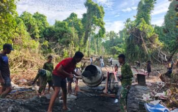 Progres Pengecoran Jalan TMMD Ke-128 Capai 85 Persen ‎