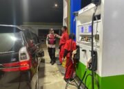 Patroli Malam Polsek Ma’rang Pantau Distribusi BBM Bersubsidi di SPBU Laikang