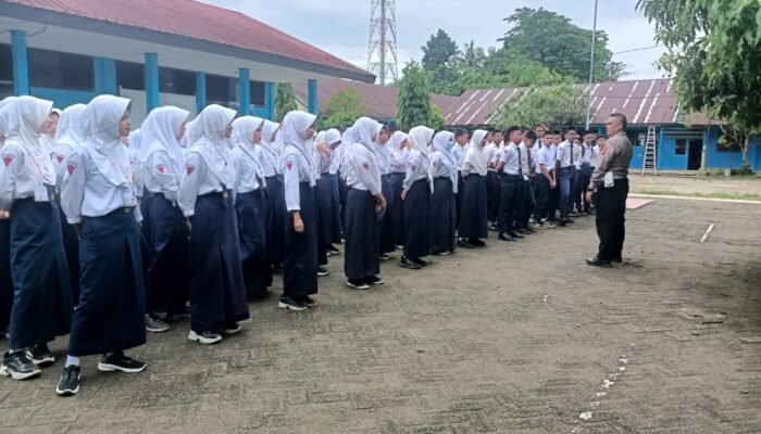 Cegah Aksi Ugal-Ugalan, Kanit Lantas Polsek Segeri Himbau Larangan Konvoi di SMP 1 Segeri