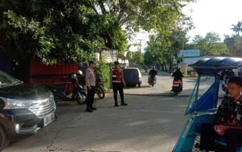 Patroli dan Pengaturan Lalu Lintas, Polsek Pangkajene Jaga Kamtibmas Tetap Kondusif
