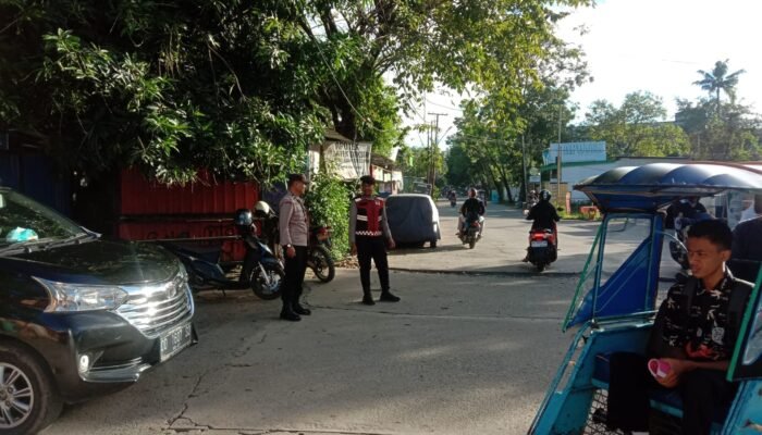 Patroli dan Pengaturan Lalu Lintas, Polsek Pangkajene Jaga Kamtibmas Tetap Kondusif