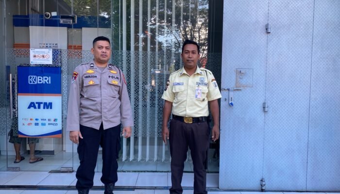 Patroli Perbankan Jelang Idul Adha, SPKT I Polsek Ma’rang Imbau Security Tingkatkan Kewaspadaan