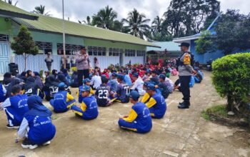 Wakapolsek Balocci Bersama Bhabinkamtibmas Sambang Sekolah, Berikan Edukasi Bijak Bermedia Sosial dan Tertib Berlalu Lintas