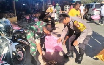 Sinergi TNI-Polri dan Pemerintah Gelar Karya Bakti Bersihkan Pasar Sentral Pangkajene Sambut HUT ke-69 Kodam Hasanuddin