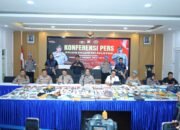 Kapolda Sulsel Pimpin Konferensi Pers, Ratusan Pelaku Kejahatan Jalanan Berhasil Diungkap